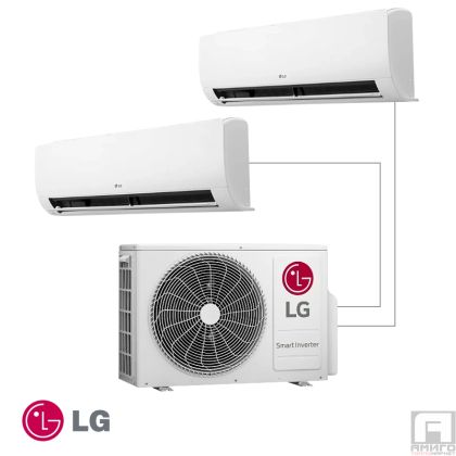Multi split system LG RM2U15.U18 + RMN09.NSJ + RMN09.NSJ, 16000 BTU, Wi Fi