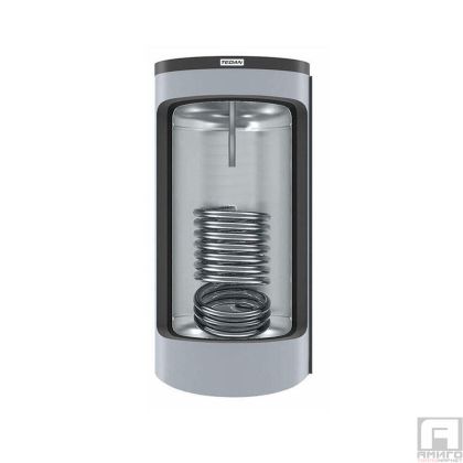 TEDAN Combi Plus INOX coil water heater 300 liters, 6 kW stainless steel
