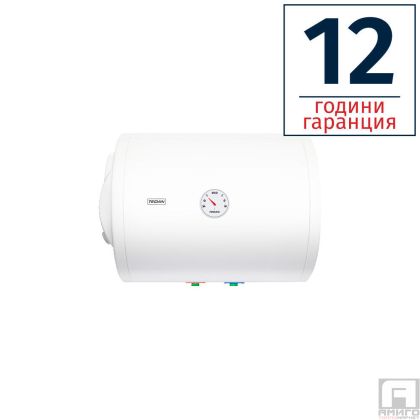 Електрически бойлер TEDAN Standard INOX 50 л., хоризонтален, ел. изводи отляво, тръби отдолу, неръждаем, 2kW
