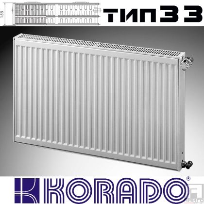 Панелен Радиатор KОРАДО Радик тип 33, 200x900 - 1051 W ΔT60