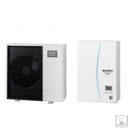 Термопомпа Mitsubishi Electric ERSC-VM2D/PUHZ-SW75VAA, 8 kW, отопление, охлаждане и БГВ