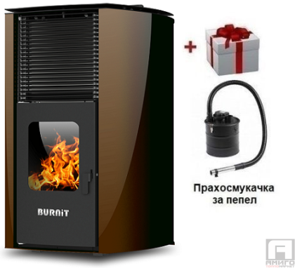 Пелетнaта каминa с водна риза BURNiT ADVANT V2 18kW