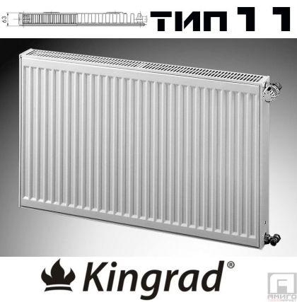 KORADO Kingrad, Platte, Stahl-Heizkörperr type 11, 600x900 - 1089W ΔT60