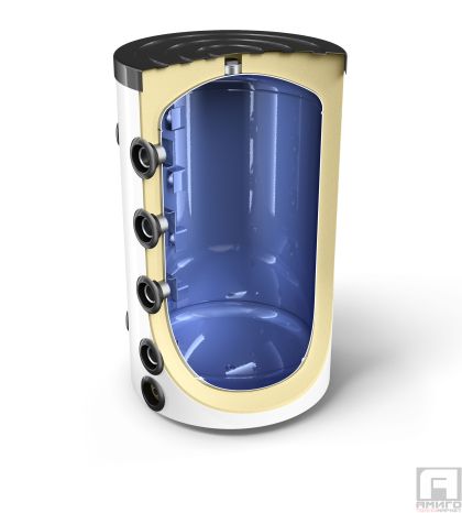 Enameled buffer vessel 160l.