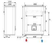Electric water heater Atlantic Vertigo Steatite Silver Wi-Fi 100