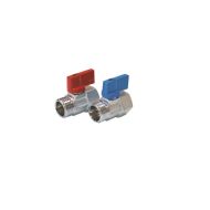 Ball valve Fornara Mini 1/2 M ( blue or red )