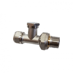 Secret Valve for a Radiator - Straight with an Adaptor 1/2x16*2